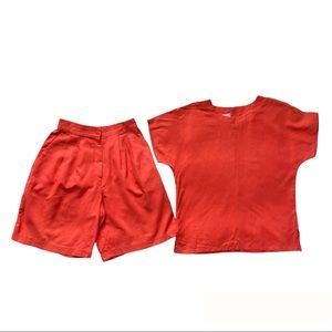 ❌❌ SOLD  ❌❌ 2-Piece Raw Silk Set